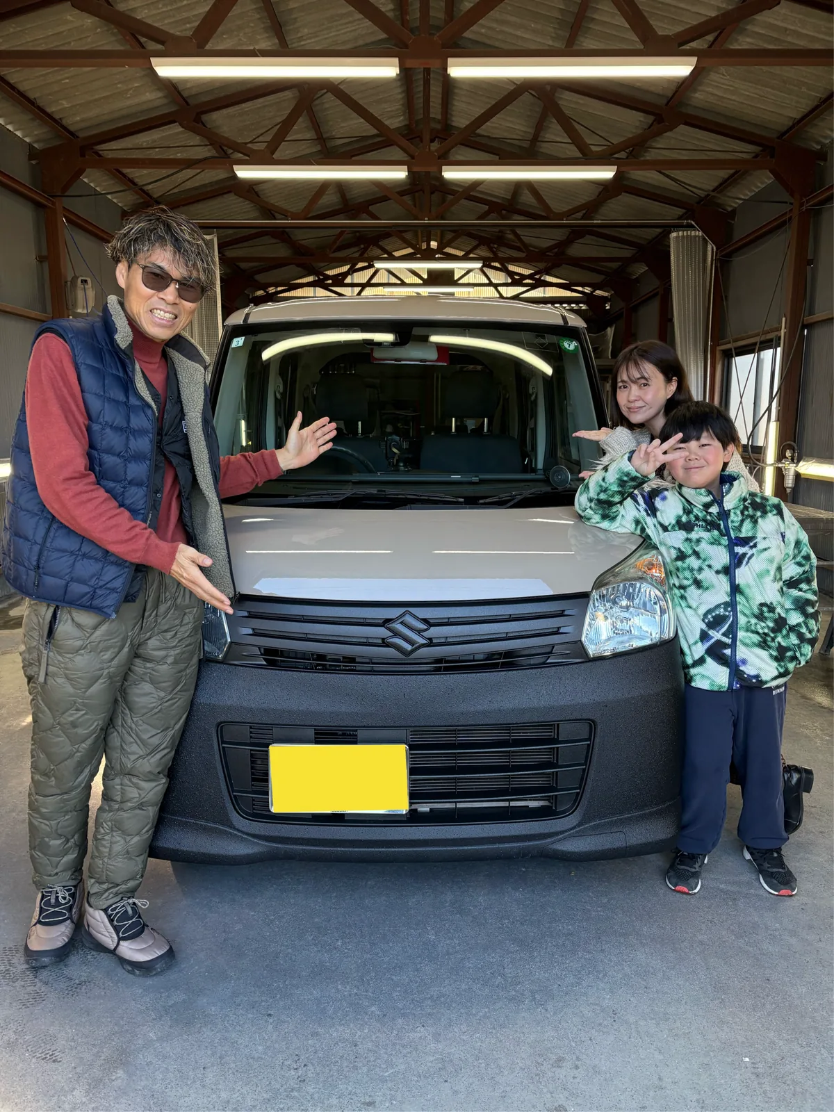 ご家族への納車の様子（掲載許可済）